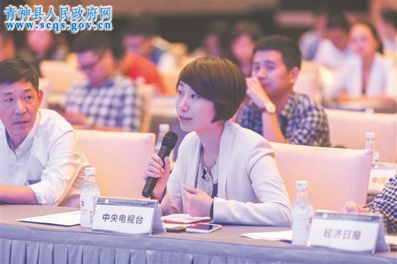 中央电视台记者提问。